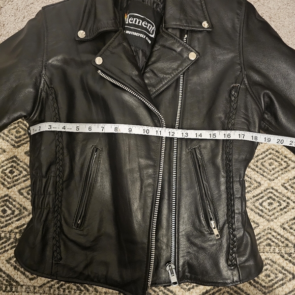 Xelement Womens Leather Motorcycle Jacket Size S - Picture 11 of 11